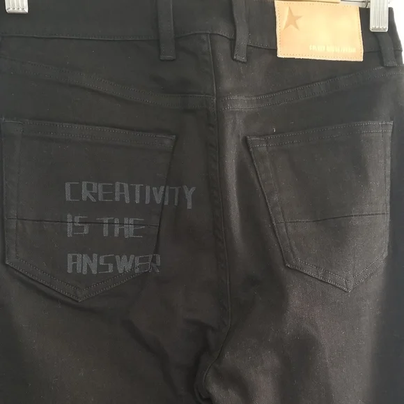Golden Goose Skinny High Rise Jeans Size 28 Black - Picture 6 of 10